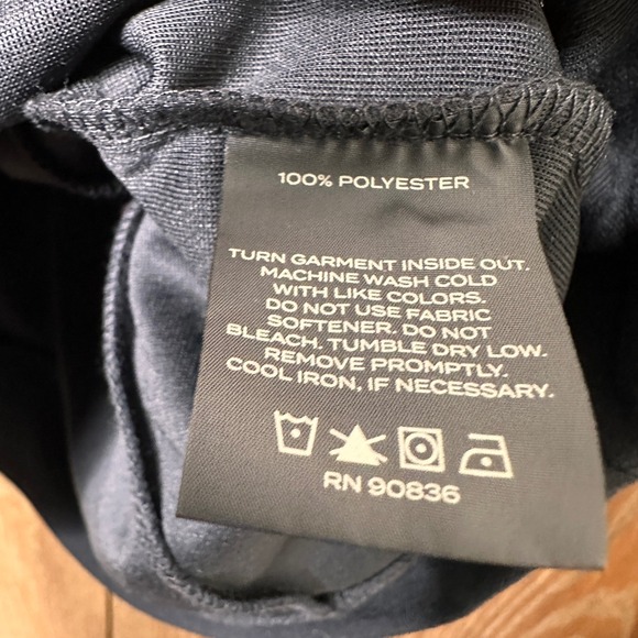 NWT MERCER + METTLE Black Double Knit Bomber Jacket Full Zip Rib Collar Cuffs Lg - Picture 6 of 9